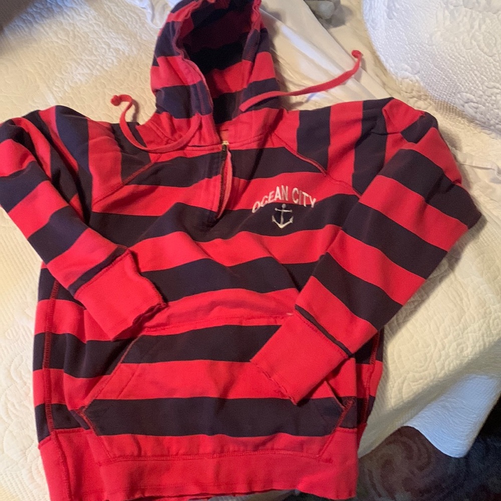 Vintage Rugby Type Hoodie